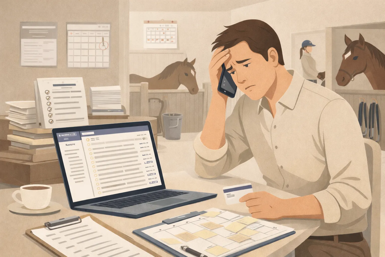 Stable owner problem illustration Stable owner problem illustration
